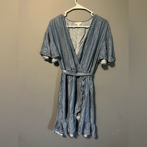 Lauren Conrad Denim Dress, size large.
